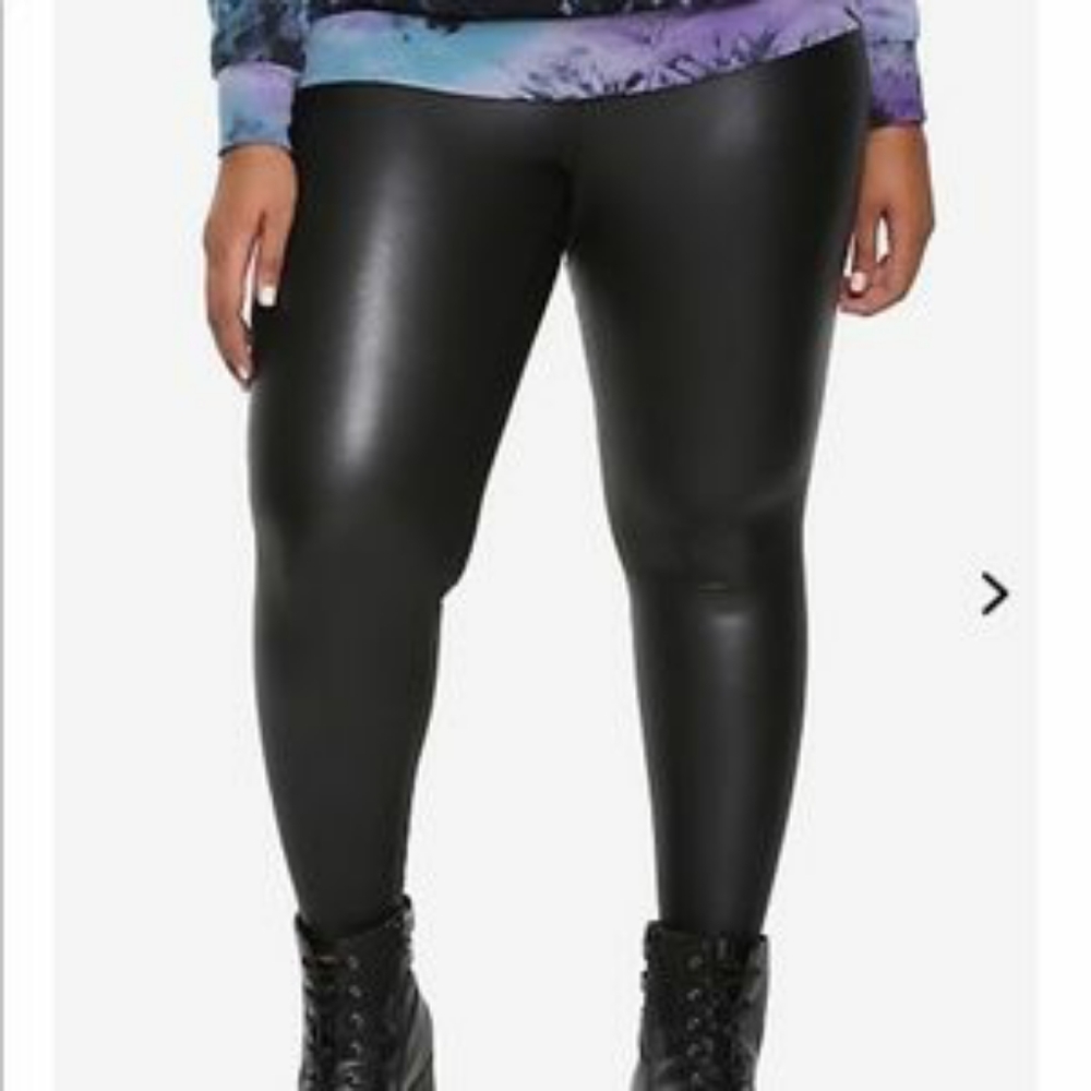 Blackheart Plus Size Faux Leather Leggings